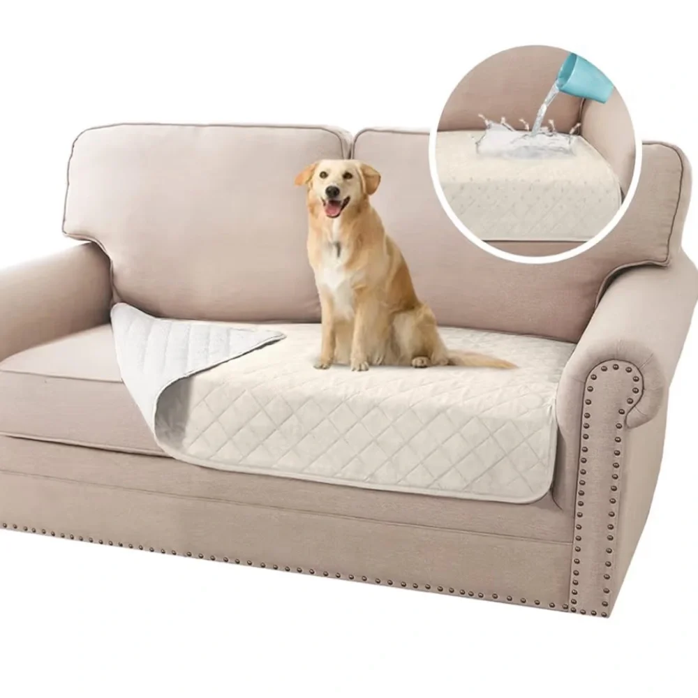 Waterproof Dog Sofa Cover - Ivory